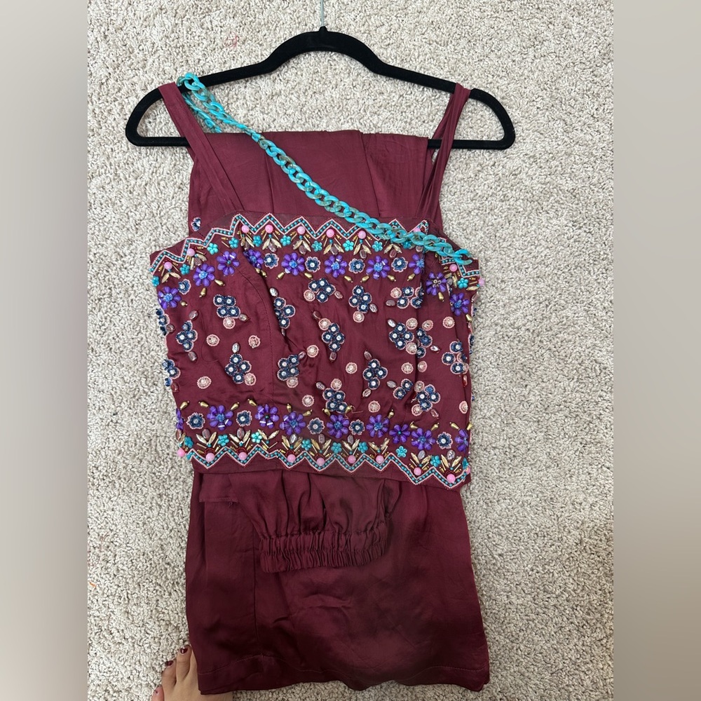 Trendy two piece co ord Indian Pakistani party wear